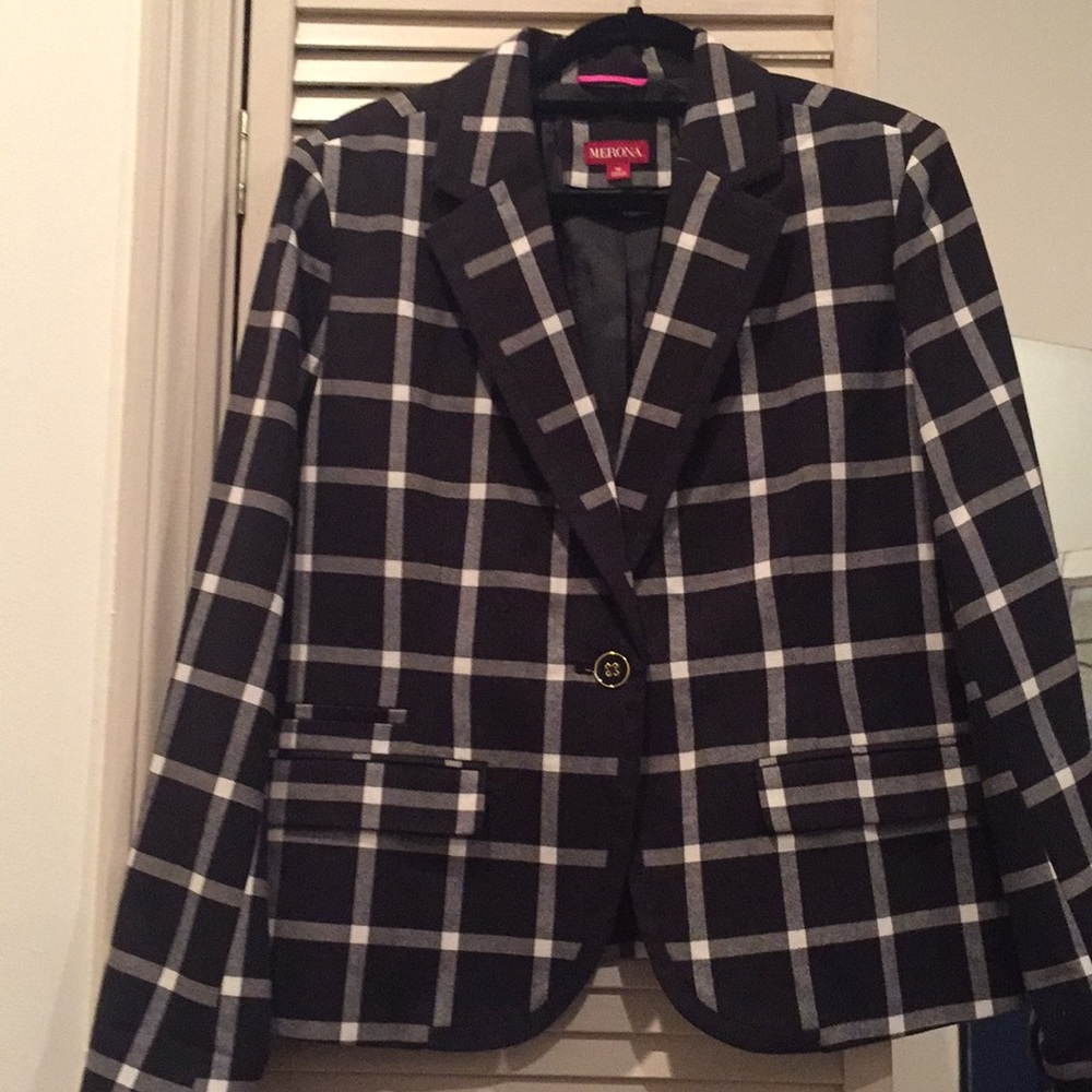 Black and White Blazer